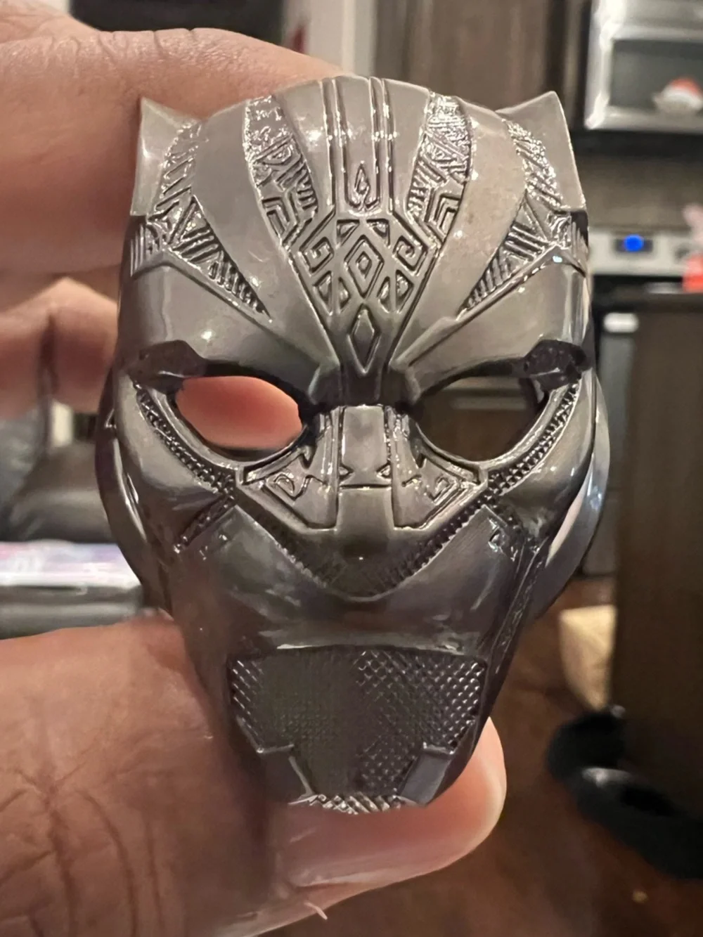 BLACK PANTHER Gray Car Auto Start Stop Push Button Engine Ignition Ring Cover